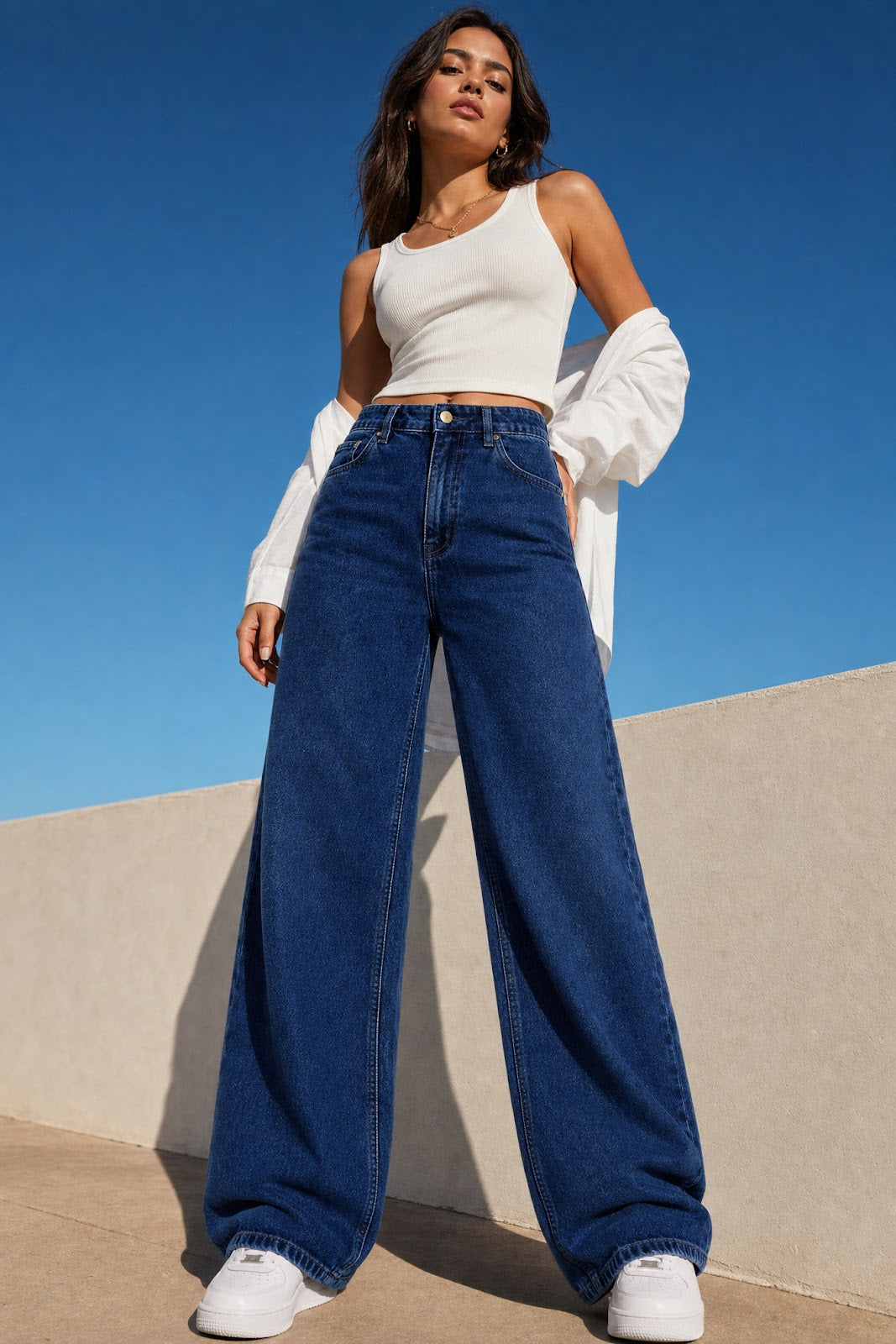 BellaClue Sofia Jean — Dark Indigo, pose